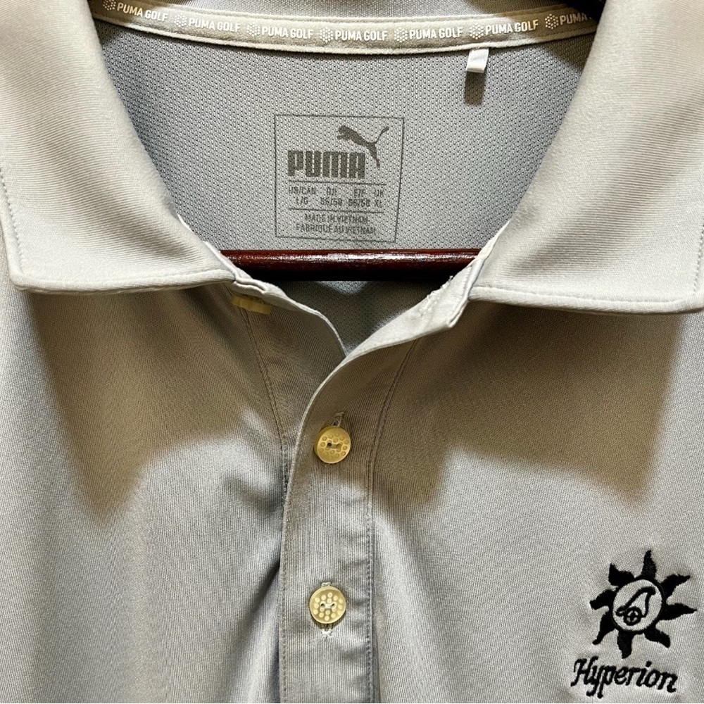 PUMA Hyperion Country Club Gray Men’s Golf Polo - Large - NEVER WORN